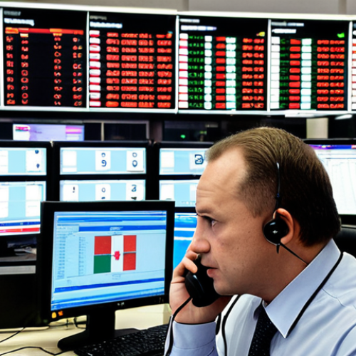 **

A busy currency dealer in Warsaw, Poland, surrounded by computer screens displaying exchange rates for PLN, EUR, and USD. He is on the phone, negotiating a deal with a client. In the background, you can see the Warsaw Stock Exchange building and a Polish flag. The atmosphere is energetic and fast-paced. Focus on conveying the importance of local knowledge and real-time decision-making.

**